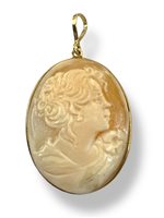 Pendente Mandile 1922 Donna Cammei  in Argento Conchiglia 2MCICM126